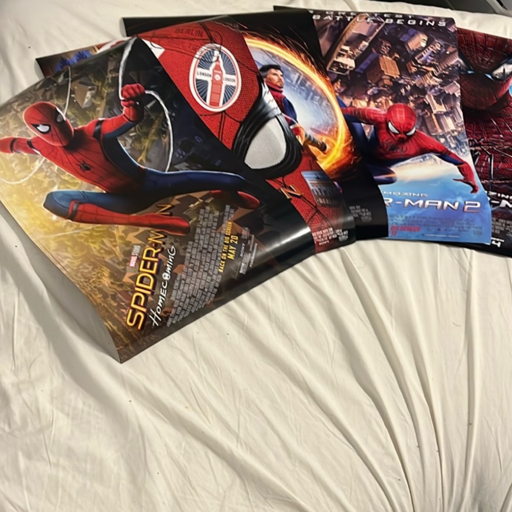 Spiderman ALL 6 2024 rerelease movie posters (limited) - Picture 2 of 9
